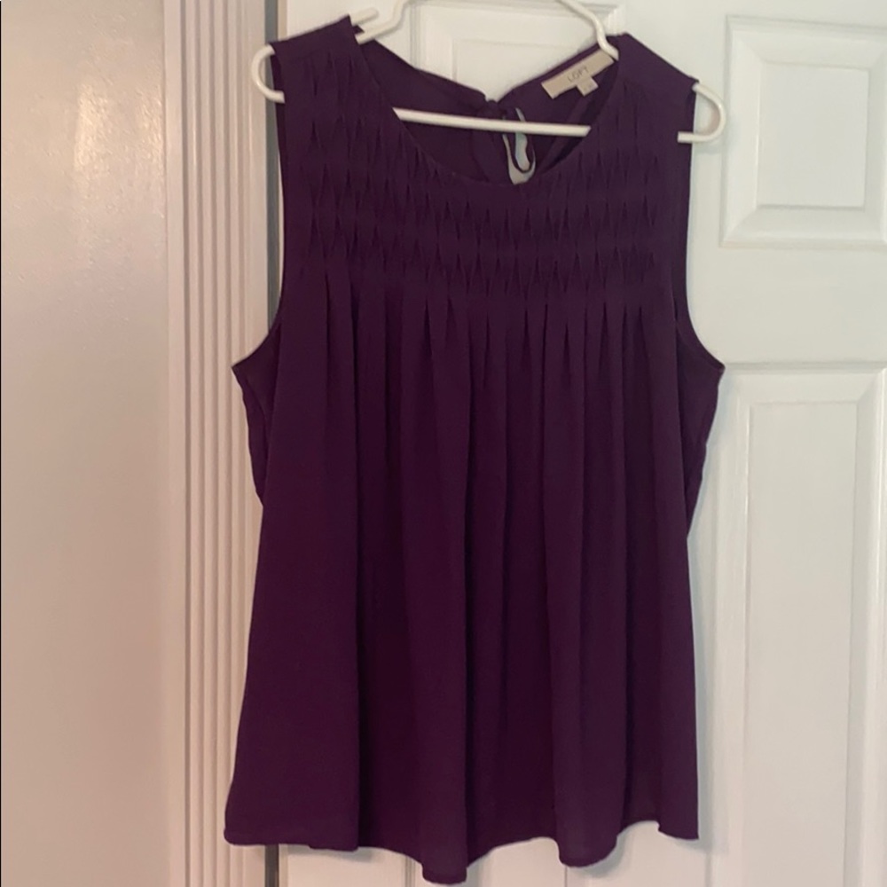 Purple loft blouse